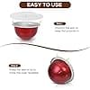 Foli 120 Pcs 62mm Aluminum Capsule Lids Reusable Capsule Lids Coffee Leaf Seal Compatible with Nespresso Vertuo Capsules - Image 5