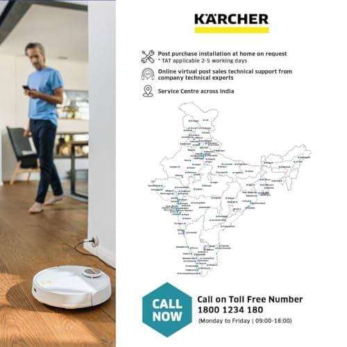 Kärcher Aspirateur Robot et Laveur RCV 3, Commande par Appli, Navigation Laser LiDAR, Cartographie, Détection de Pièces & Obstacles, 2500 Pa, Autonomie : 120 MN, pour Sols Durs et Tapis - Image 3