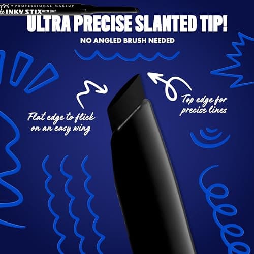 NYX Professional Makeup Epic Inky Stix - Eyeliner gel-crème waterproof - Tenue 24H Sans Bavure ni retouche - Pointe biseautée ultra-précise - Teinte : Black Screen - Image 5