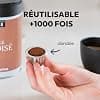 CAPSME Reusable Refillable Capsule Kit Compatible with Nespresso Original (2 Stainless Steel Pods + 48 Paper Lid Caps) - Image 6