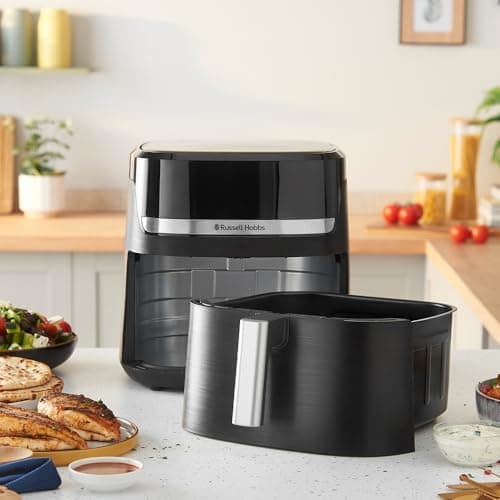 Russell Hobbs Air Fryer XXL 8.3 L Rapid Air (Compact, Silent, Pizza Ø 26 cm) Oil-free Fryer (9-in-1, Baked, Grill, Roasted and More, Economical, Touch, Auto Shut-off, Dishwasher Safe) 27632-56 - Image 4