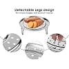 Steam Tray Round Steamer Rack With Removable Legs - Chinese Stainless Steel Steaming Rack For Instant Pot Pressure Cooker - Instant Pot Multifunctional Accessories Steamer Basket - Image 5