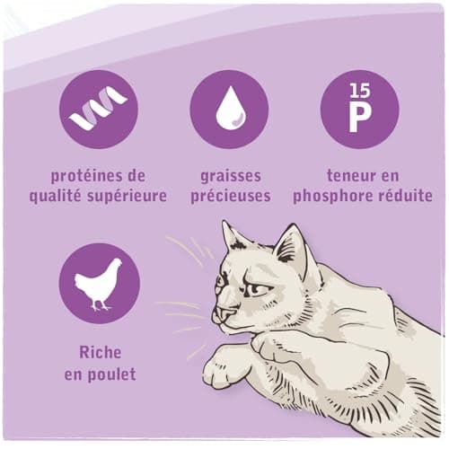 Venandi Animal Vet – Croquettes Premium pour Chats - Aliment diététique – Insuffisance rénale/Renal – Poulet, 1er Pack (1 x 1,5kg), sans céréales - Image 5