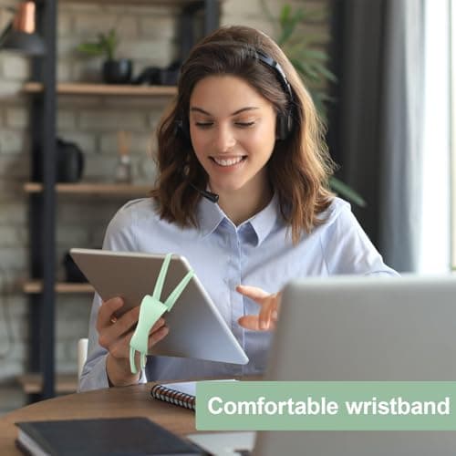 Comfortable Wrist Strap Holder for Kindle, Lightweight and Secure Hand Stand for Reading in Bed, Compatible with Kindle Paperwhite/Oasis/Kobo/Tablets 4.7-8 Inch (Matcha) - Image 7