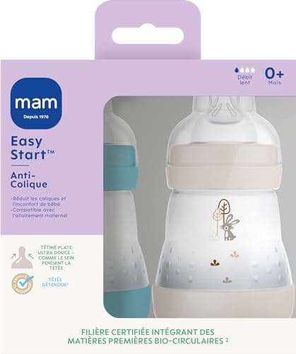 MAM Easy Start/Anti-Colic Bottle 160 ml Ocean + Sand with Teat Flow 1 x 2 - Image 3