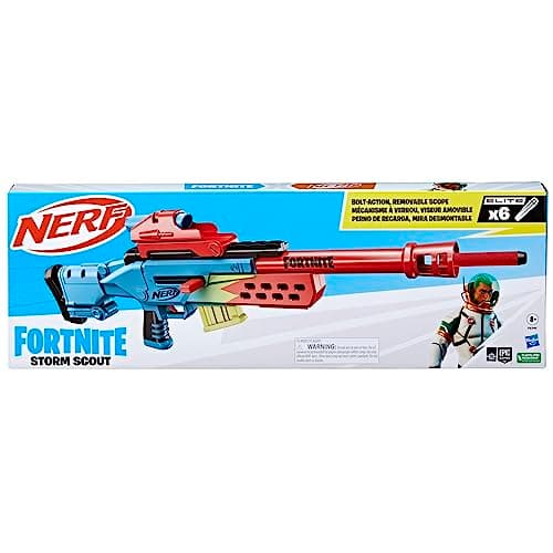 Nerf Fortnite Storm Scout, Blaster with Sight, 6 Dart Charger, 6 Nerf Elite Darts, Locking Mechanism, F8346 - Image 3