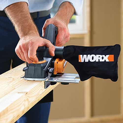 WORX Electric Planer 750W WX615, Planing Width 82 mm, Adjustable Planing Depth 0 to 3 mm, Comfortable Grip, Smart Chip Removal System, Comes with Accessories - Image 7
