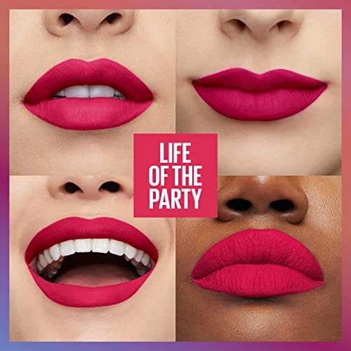 Maybelline New York - Matte Lip Ink - Long-Lasting & Transfer Free - Superstay Matte Ink Collection Birthday Limited Edition - Life Of The Party (390) - 5 ml - Image 6