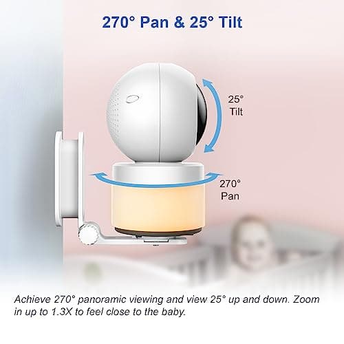 VTech - BM5463 -indoor- Lightshow Video Babyphone - Baby Monitor with Projection and Night Light 480p - FR Version, - Image 4