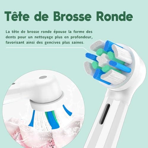 Toothbrush Heads Compatible with Oral-b io, Replacement Toothbrush Heads Compatible with Oral B iO 2 3 4 5 6 7 8 9 10 Series Pack of 8 - Image 5