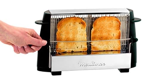 Moulinex A15453 Toaster Black/Stainless Steel & PC120870 Ultra Compact Electric Citrus Press 25W Juice Orange Lemon Grapefruit Capacity 0.45L Black - Image 5