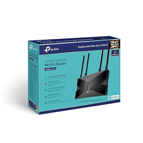 TP-Link WiFi 6 Router, AX 1800Mbps Dual-Band WiFi Router, WiFi 6, 5 Gigabit Ports, 4 High Performance Antennas, OneMesh, WPA3, Parental Control, Built-in Antivirus, (Archer AX23) - Image 4