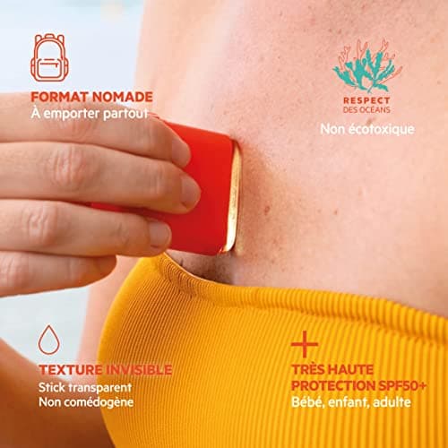 SVR - Sun Secure Easy Stick SPF50+ - Invisible sun stick for sensitive areas – Very high UVA, UVB, infrared & visible light protection – Sensitive skin – Antioxidants, Vitamin E – 10 g - Image 6