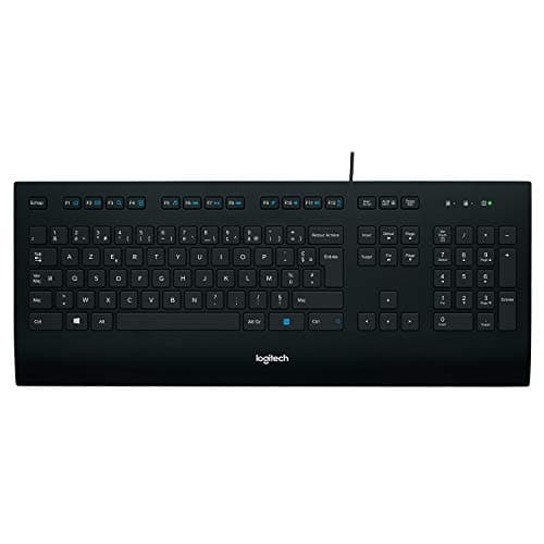 Logitech K280e Pro Wired Business Keyboard for Windows/Linux/Chrome, USB Plug-and-Play, Discreet Typing, Standard Size, Splash-Resistant, French AZERTY – Black - Image 2