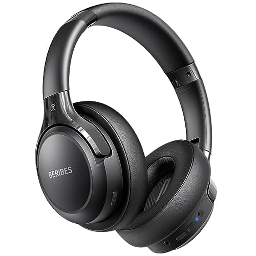 BERIBES Casque Bluetooth sans Fil - Durée de Lecture : 65 h -avec Micro 6 Modes EQ - Style Around-Ear - avec Microphone - pour iPhone/iPad/Android/Ordinateurs Portables - Image 2
