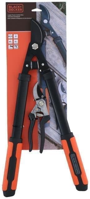 BLACK+DECKER 2 Piece Cutting Tools - 21" Branch Shears - 8" Garden Pruning Shears - Gardening Tools - Black/Orange - Image 7