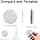 Air Tracker Tag Android, Bluetooth Object Locator Compatible with Google "Find Hub", Android Smart Tag with 2 Silicone Protective Cover for Suitcases/Wallets/Keys (White, 1 PCS) - Image 8