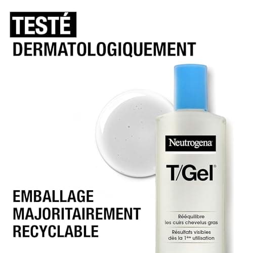 Neutrogena – Anti-dandruff T/Gel Oily Dandruff Shampoo (250ml bottle) – Rebalancing Shampoo for oily scalps – Shampoo with visible results from the first use - Image 8