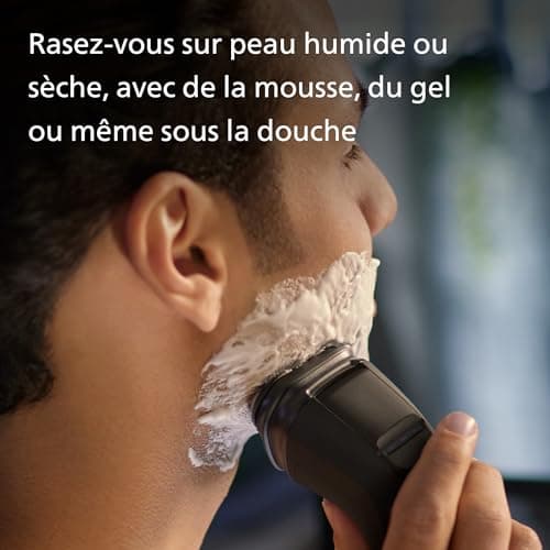 Philips Electric Shaver Series 3000x -rasoir électrique Wet & Dry ,couleur Bleu celeste, avec technologie SkinProtect, tondeuse rétractable, rasoir ergonomique pour hommes -inclus rasoir nasal - Image 6