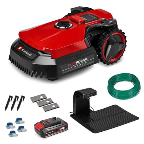 Einhell FREELEXO 500 Power X-Change Robot-Lawnmower (18 V, Mobile App Control, IPX5, Over-The-Air (OTA) Updates by WiFi, with Installation Material for 500 m² and 2.5 Ah Plus Battery) - Image 2