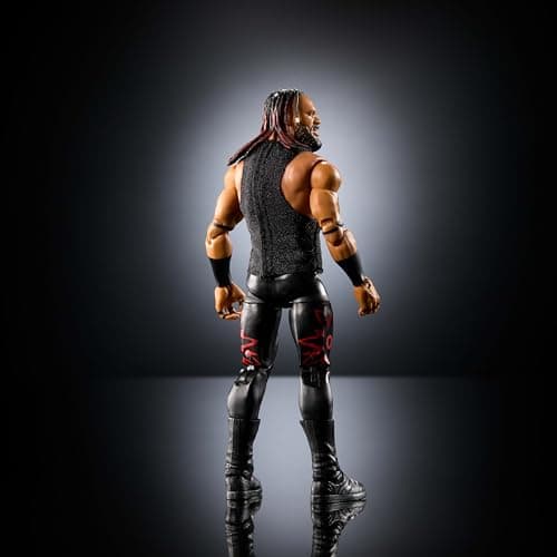 Mattel WWE Elite Action Figure & Accessories, Series #118, 6-inch Collectible Jacob Fatu with 25 Joint Points & Swappable Hands, Various Colours - Image 7