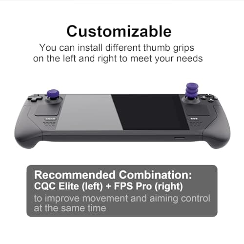 Skull & Co. Skin Thumb Grip Set, CQC and FPS Joystick Cap, Analog Stick Cap for Steam Deck/Steam Deck OLED and ROG Ally/ROG Ally X - Black, 3 Pairs (6 Pieces) - Image 9