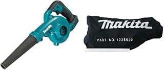Makita Souffleur DUB185Z LXT 18V 3,2 m³/Min (Produit Seul) - DUB185Z & 122852-0 Sac à poussière LS1019/LS1019L et LS1216/LS1216L, Multicolore