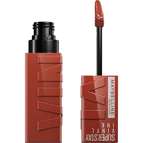 Maybelline New York - Liquid Lipstick - Glossy Vinyl Effect - Long-lasting - SuperStay Vinyl Ink Nude Shock - Shade : Extra (130) - Image 3