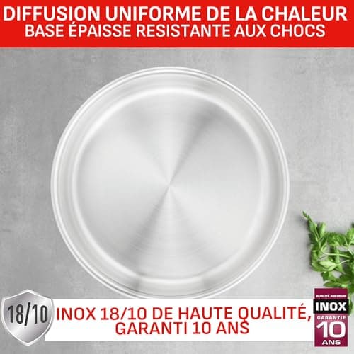 Tefal Ingenio Set of 4 Pans 16/18/20 cm + 1 Removable Handle, Induction, Stainless Steel, Stackable, Space-Saving, Preference On L898S334 - Image 8