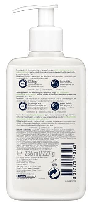 CeraVe Double Moisturizing Cream/Foam Cleanser 236ml - Image 4