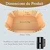 Baking Paper Air Fryer for Ninja Double Stack Air Fryer SL300EU, 100pcs Baking Paper Accessories Air Fryer for Ninja Double Stack 7.6L SL300EU, Dish Air Fryer Ninja - Image 3