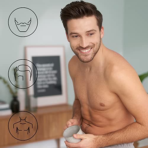 Panasonic ER-GB80-H503 Tondeuse à Barbe, Cheveux et Corps pour Hommes, Portative Étanche Sans Fil, 39 Longueur Réglables, 3 Accessoires, Détaillée, Fonctionnement Avec ou Sans Fil, Argent Foncé - Image 4