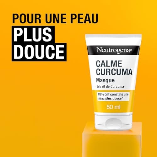 Neutrogena – Masque Calme Curcuma (tube de 50 ml) – Masque pour le visage à l'extrait de curcuma – 89% ont constaté une peau plus douce* - Image 7