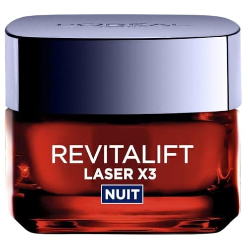 L'Oréal Paris - Triple Action Anti-Aging Night Mask Cream - Anti-Wrinkle & Multi-Correction - Enriched with Pro-Retinol, Hyaluronic Acid & Vitamin C - Revitalift Laser - 50 ml - Image 4