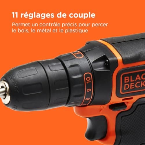 BLACK+DECKER BDCDC18BAFC-QW 18V Compact and Lightweight Cordless Drill with 2 x 1.5Ah Batteries, Fast Charger and 80 Accessories in Storage Case - Image 4