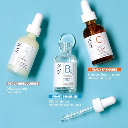 SVR – Hydra Ampoule [B3] – Hydrating Repair Serum – Plumps, soothes and strengthens the skin barrier – For sensitive and dehydrated skin – Niacinamide 5%, 3 Hyaluronic Acids – 30 ml - Image 7