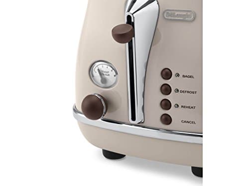 De'Longhi CTOV 2103.BG Grille-pain Icona Vintage (Crème) - Image 3