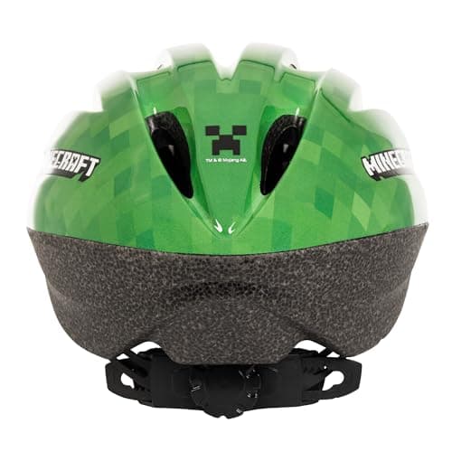 Minecraft Kids Bike Helmet - Official Creeper Design - Adjustable Safety Helmet for Boys and Girls Ages 3 Years and Up - Lightweight Protection for Head Circumference 50-54cm Huffy - Image 3