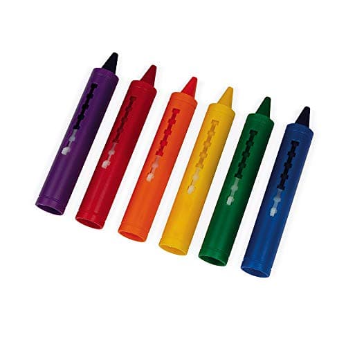 Janod - Fun Bath Colouring Set - Creative Bath Toy - 6 Pencils and 1 Sponge - Early Learning Toy - For Drawing & Writing - From 3 Years Old, J04725 - Image 6