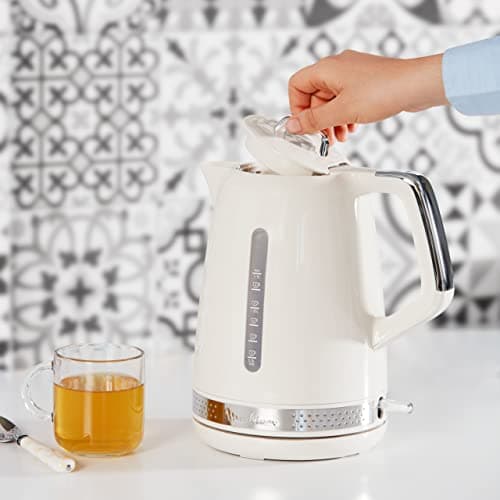 Moulinex Electric Kettle, 1.7 L, Vintage Ivory Design, 360° Swivel Base, 2400 W Fast Boil, Automatic Shut-off, Water Level Indicators, Anti-Limescale Filter, Sun BY320A10 - Image 7