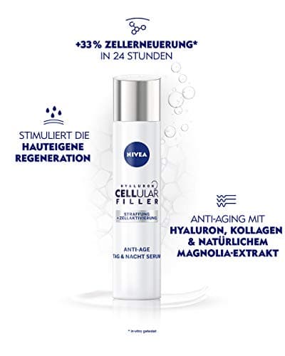 NIVEA Cellular Expert Filler Sérum anti-âge concentré (40 ml), sérum anti-rides avec acide hyaluronique et folique, sérum concentré à l'acide hyaluronique pour une peau plus jeune - Image 5
