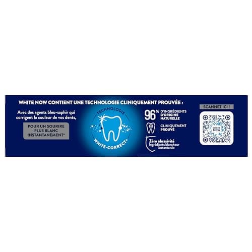 SIGNAL - Dentifrice White Now Original - Blancheur Instantanée - 96% d'ingrédients d'origine naturelle - (lot de 3x75ml) - Image 5
