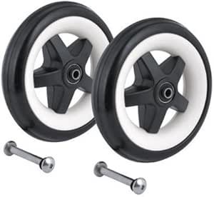 bugaboo bee (2010) rear wheels inflated using foam 6"