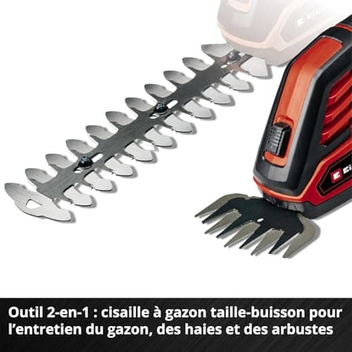 Einhell GE-CG 18/100 Li-Solo Power X-Change Cordless Lawn Shear (18V, Covered Gearbox, Blade Change without Tools) Delivered without Battery or Charger - Image 7