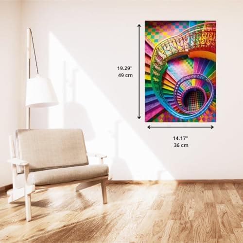 Clementoni - Puzzle for Adults 500 Pieces, HQC Colorboom Stairs Compact Box, Made in Italy, 35591 - Image 8