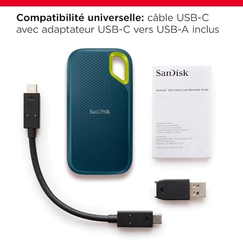 SanDisk Monterey Extreme Portable NVMe SSD 8TB (up to 1050MB/s Reading, 1000MB/s Write, USB-C, IP65 Rated Dust and Water Resistance, Convenient Carabiner) - Image 4