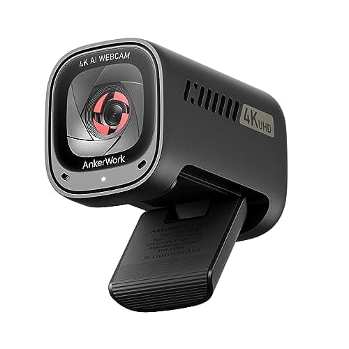 AnkerWork C310 Webcam, 4K Webcam, 12 Megapixel, Auto Focus AI, AI Noise Cancellation Microphone, Privacy Cache and Adjustable Field of View, 1080P 60 FPS HDR, for Calls and Live - Image 2