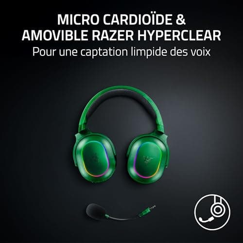 Razer Barracuda X Phantom Green Edition - Multiplatform Wireless Gaming Headset (285g, Triforce 40mm Driver, Dual Wireless HyperSpeed and Bluetooth) Phantom Green - Image 7