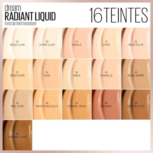 Maybelline New York - Foundation Perfecting Fluid - FPS13 - Dream Satin Liquid - Beige Radiance (20) - 30 ml - Image 5