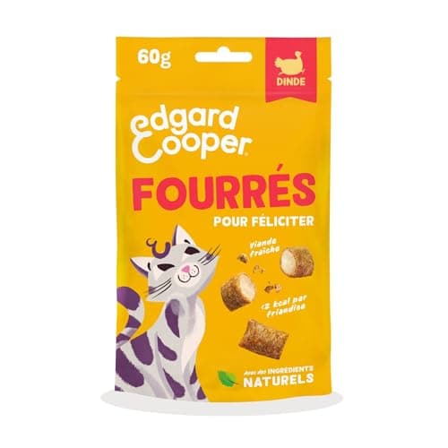 Edgard & Cooper Cat Treats, Turkey Filled (1x60g), Hypoallergenic, Rich in Fresh Meat, Grain Free, Less than 2 kcal, Natural Ingredients, No Sugar Added - Image 3